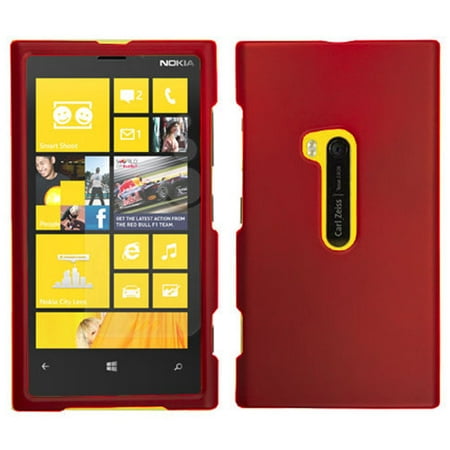 RED RUBBERIZED HARD SHELL CASE COVER FOR NOKIA LUMIA (Best Price For Nokia Lumia 920)