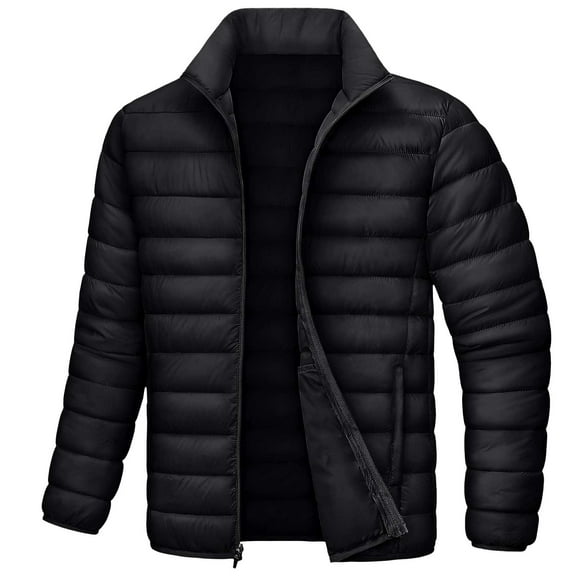KAUOD Winter Jacket for Mens Lightweight Puffer Jackets Warm Puffy Winter Down Jacket Windproof Water Repellent Quilted Coat