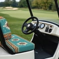 thumbnail image 3 of Garronmavis Aztec Tribe Style Golf Cart Rear Seat Cover Accessorie Breathable Air Polyester Golf Cart Seat Covers Smooth Surface Decor Accessiores for Heat Protection, 3 of 6