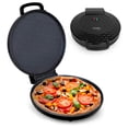 thumbnail image 1 of Courant Pizza Maker Máquina de pizzas de 12 pulgadas, placas antiadherentes con mango frío al tacto recientemente mejoradas, horno para pizza y máquina Calzone, horno eléctrico de encimera para el hog, 1 of 5
