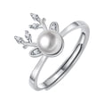 thumbnail image 1 of Xihbxyly Anillo de Circonita Cúbica, Diseño de Aleación Ajustable, Elegante Función de Giro, Ajuste Cómodo, Regalo Significativo para Cualquier Ocasión, Perfecto para Hombres y Mujeres, Declaración d, 1 of 3