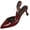 Wine, variant on High Heels for Womens Dressy Pointed Toe Pumps Closed Toe Shiny Upper Outdoor and formal Events Black