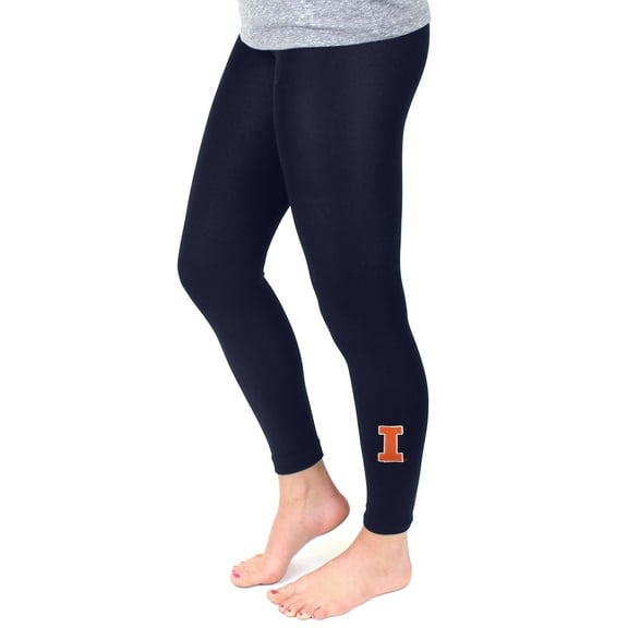 Women's ZooZatz Navy Illinois Fighting Illini Fleece Leggings