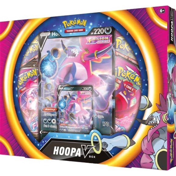 Juego de cartas Pokemon Hoopa V Box Edades 6+ 2 jugadores 10+ minutos de tiempo
