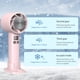 thumbnail image 1 of Mini ventilador de mano USB Pantalla digital de 6 aspas 1800 mAh Ventilador de escritorio pequeño (rosa), 1 of 5