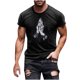 thumbnail image 5 of Hombres Pantalones Cortos de Manga Corta Impresa Casual Cuello Redondo Superior, Camisa de Moda para el Verano Y la Primavera, 5 of 8