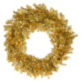 thumbnail image 2 of Vickerman A147748 48 in. Gold & Silver Tinsel Wreath with 100 Clear LED Light, 2 of 3