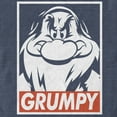 thumbnail image 2 of Men's Snow White and the Seven Dwarfs Grumpy Graphic Tee Navy Blue Heather Large, 2 of 5