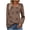 Coffee-1, variant on Long Sleeve Shirts for Womens Trendy Star Print Button Down Crewneck Shirts Oversized Tunic Top Spring Fashion Blouses
