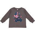 thumbnail image 3 of Inktastic 4th of July with Striped Stars Boys or Girls Long Sleeve Toddler T-Shirt, 3 of 5