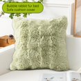 thumbnail image 6 of LSLXA Winter Velvet Plush Pillow Cover Solid Color Home Hotel Decor Soft Throw Pillow Cover 18X18In Decorative Pillows For Couch Bed Sofa Living Room, 6 of 6