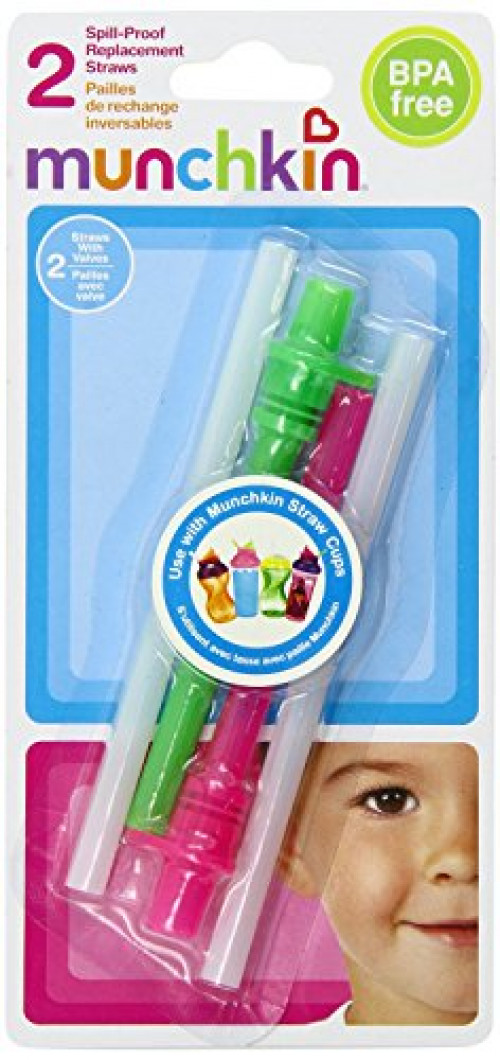 Munchkin Replacement Straws Color May Vary 6 Count