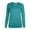 Sky Blue, variant on AherBiu Fall Pajamas Tops Tees for Women Long Sleeve Crew Neck Solid Color Comfy Basic Tshirts Soft Sleepwear