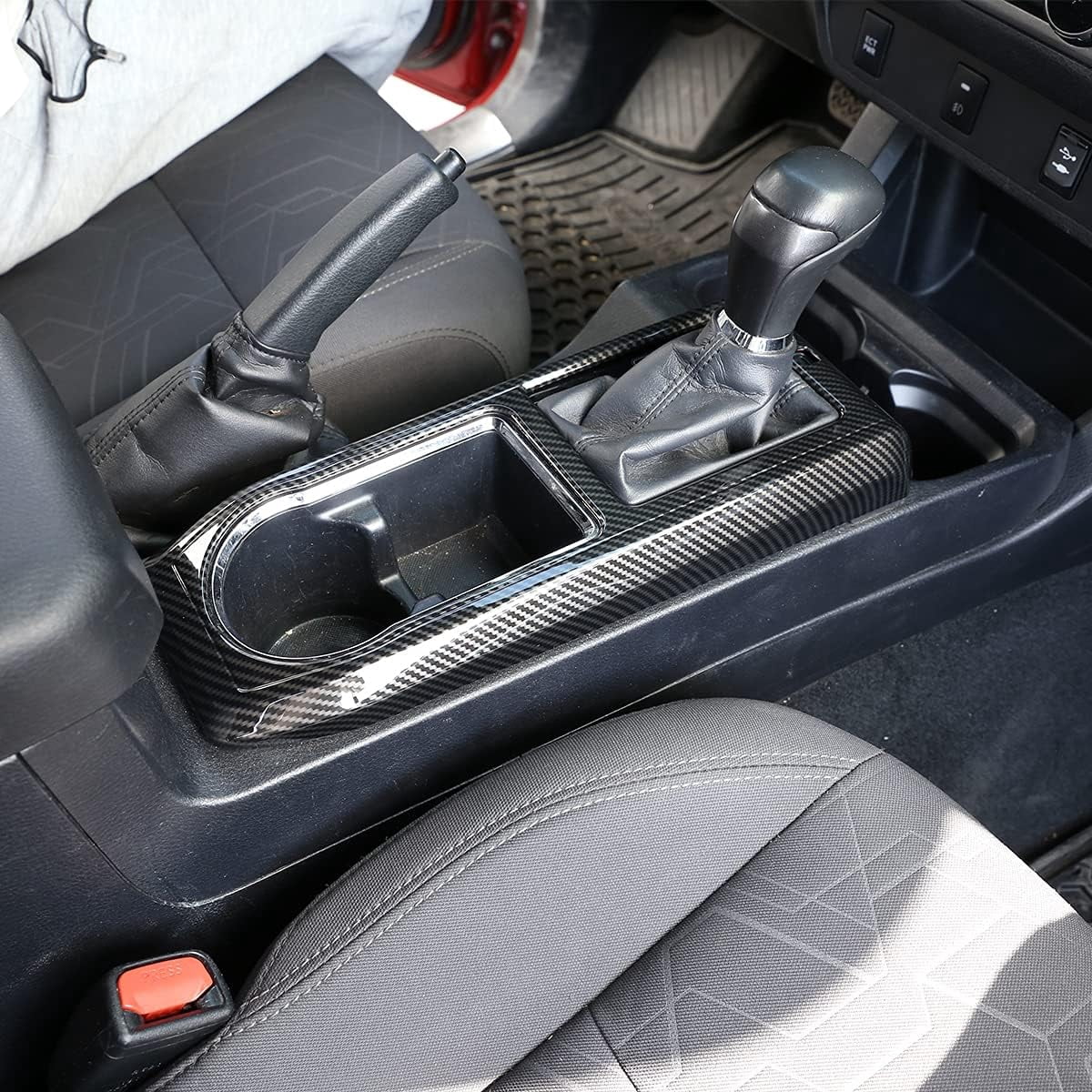 TINKI Car Control Gears Panel Protective Cover molding Trims Stickers for Toyota Tacoma 2016 2017 2018 2019 2020 2021 2022 Accessories