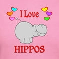 thumbnail image 3 of CafePress - I Love Hippos Women's Dark T Shirt - Women's Traditional Fit Dark T-Shirt, 3 of 4