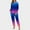 Navy, variant on NTACZA Pj Set for Women Comfy Fleece Shirt Jogger Loungwear Long Sleeve Ombre Sleep Womens Loungewear L