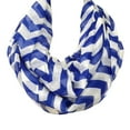 thumbnail image 3 of Wrapables® Light Weight Chevron Infinity Scarf, Dark Blue, 3 of 4