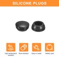 thumbnail image 4 of Uxcell 15pack Silicone Plugs, Rubber Round Snap in Locking Hole Plugs Waterproof Hole Plug for 14-15mm Hole, Black, 4 of 6