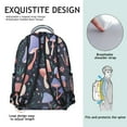 thumbnail image 5 of Mushroom Themed Campus Bookbag for Teens, Organized Interior for Laptop and Notebooks, Comfortable Carry, Ideal Gift for College School Students Life, 5 of 6