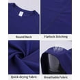 thumbnail image 3 of Charmo Mens Short Sleeve Gradient Swim Shirts Quick Dry UPF 50+ Sun Protection Rash Guards Running Hiking Swimming Tops, 3 of 9