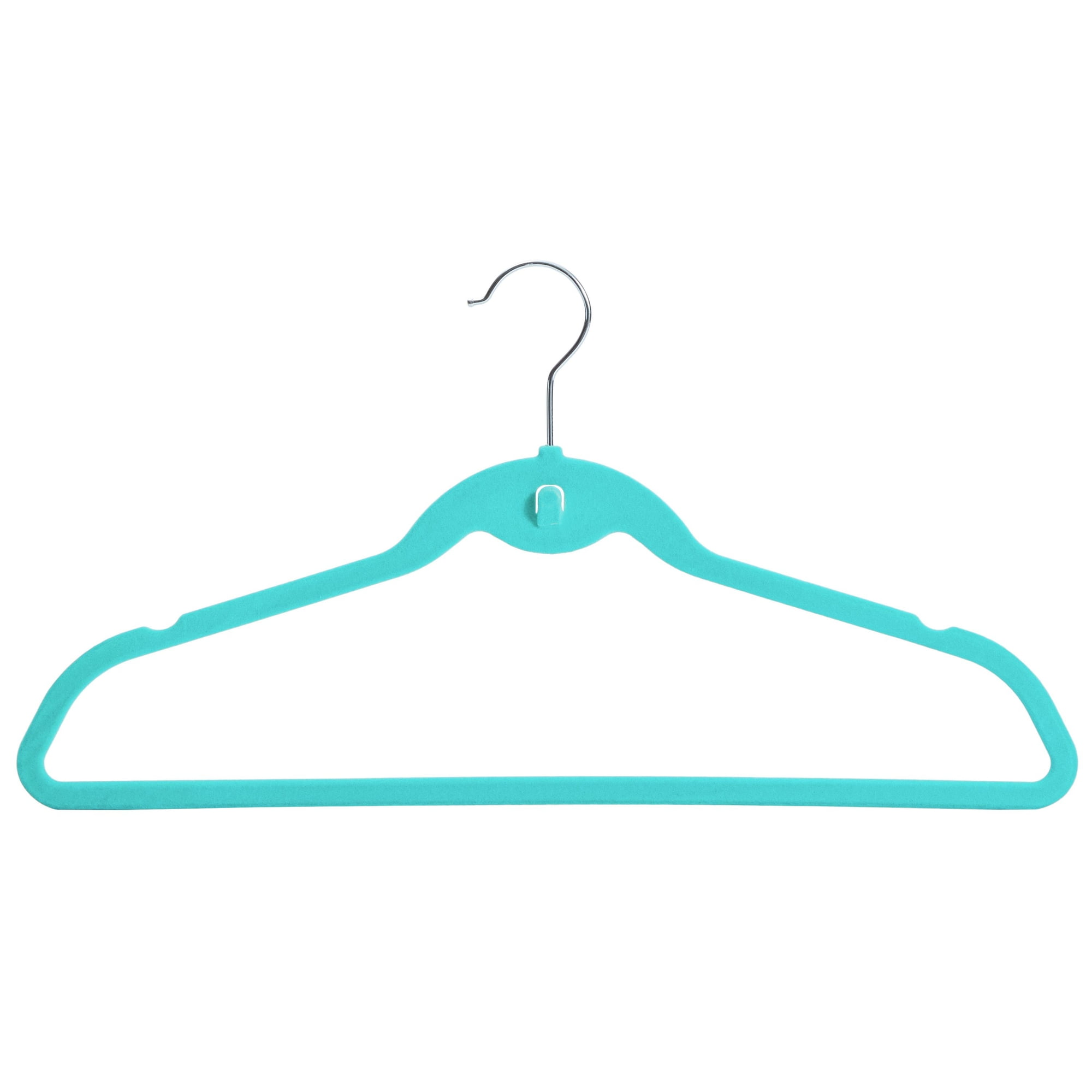 JIUXCF Kids Hangers (12.8” - 50 Pack), Non Slip Velvet Small Hangers, Ultra  Slim Space Saving Little Girl Hanger - 360° Swivel Hook, Cascade Design