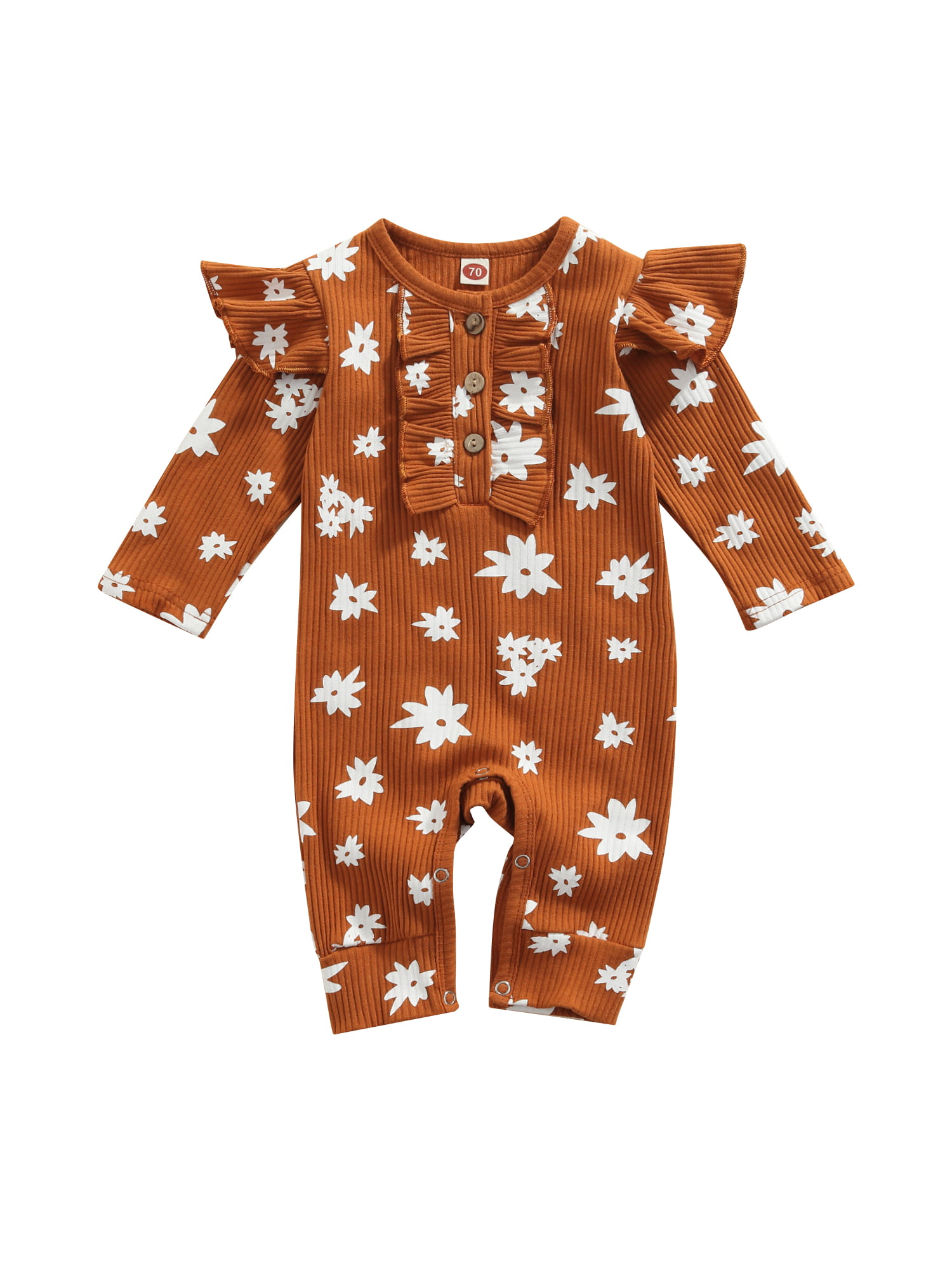 Infant Newborn Baby Optional Color Jumpsuit Romper with PRINCESS Printing NB-12M