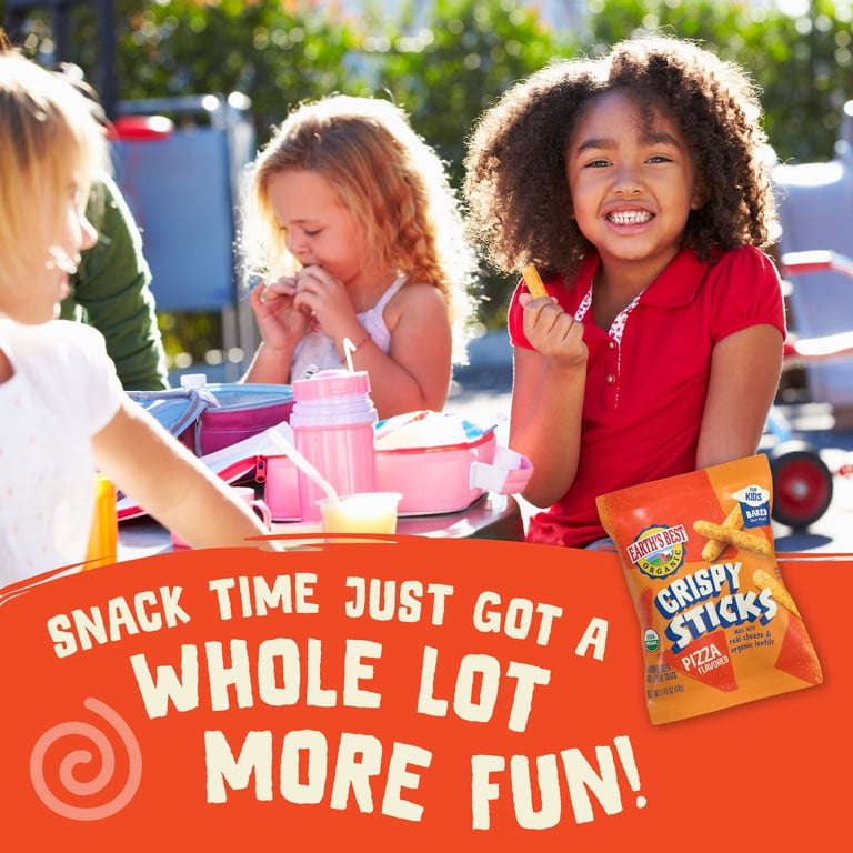 Earth's Best Organic Crispy Sticks Lentil Snack, for Ages 4+, Non