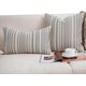 thumbnail image 3 of Stripe PU Leather Square Decorative Throw Pillow Covers Luxury Weave Pattern, 3 of 5