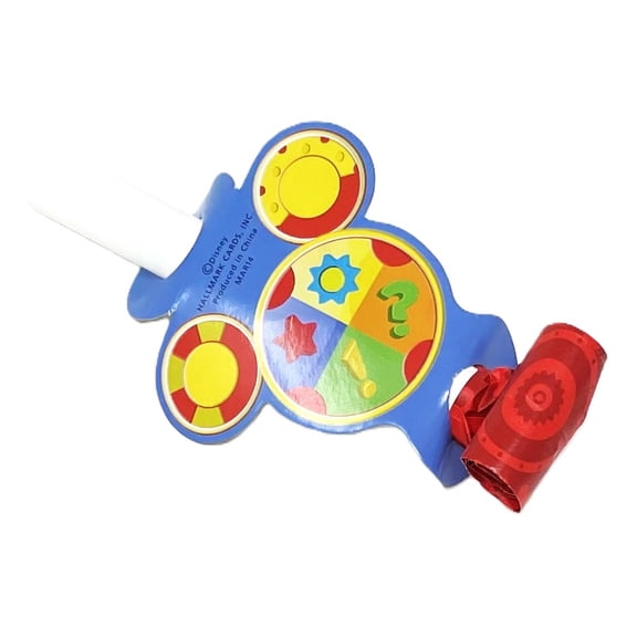 2  Packs - Disney Mickey Mouse Ears Blowouts Party Favors Treats - 2 Packs of 8 - 16 Total Noisemakers