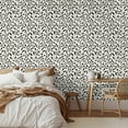 thumbnail image 3 of SimurgWallArts - Peel and Stick Vinyl Wallpaper, Bold Black Leaf Pattern Wall Mural -  19x118 in, 15.57 Sq. ft., 3 of 16