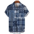 thumbnail image 3 of Camisa hawaiana vintage con estampado de tótem 3D para hombre, camisetas informales de verano de manga corta, ropa de calle, camisas holgadas con solapa de gran tamaño, 3 of 5