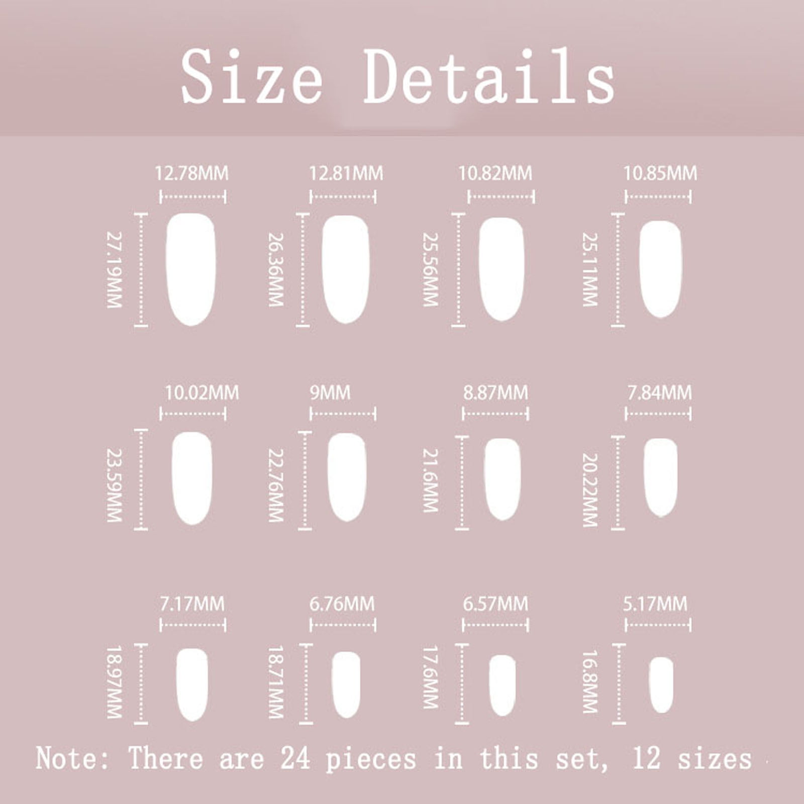 Acrylic Fake Nails Removable Nail Pieces Daily Wear Artificial Nails Nail Art Decorations