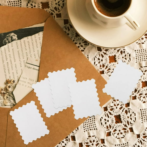 TAILTOSS 25Pcs Blank Watercolor Paper Cards White Rectangular Cardstock For Mailing And Scrapbooking Artists