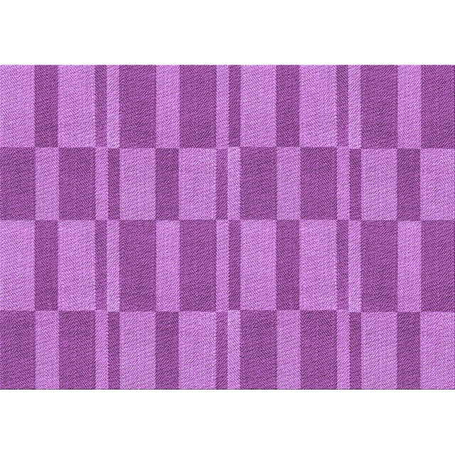 Ahgly Company Machine Washable Indoor Rectangle Transitional Violet Purple Area Rugs, 5' x 7'