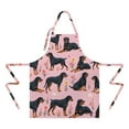 thumbnail image 2 of Rottweiler Dogs with Pioneer Flower Apron-Garden Aprons for Women with Pockets-Cotton Linen Waterproof Kitchen Cooking Gardening Aprons Adjustable for Kitchen,Cooking,BBQ and Salon 33x27 Inch, 2 of 7