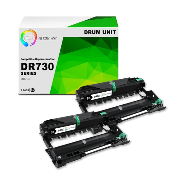 TCT DR730 Drum Unit 2 Pack - Premium Compatible Replacement for Brother DR-730 DR730