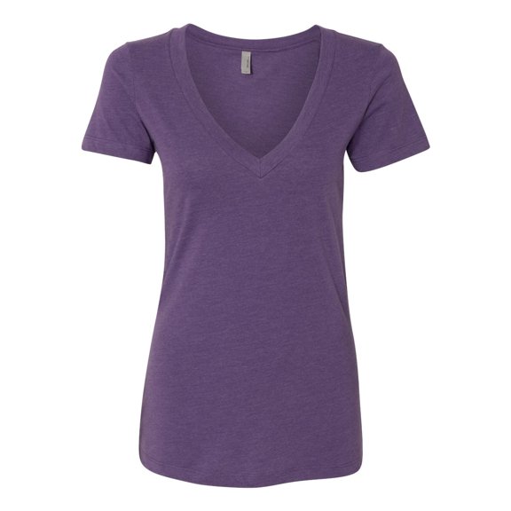 Next Level Apparel Women's CVC Deep V-Neck T-Shirt