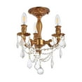 thumbnail image 7 of Rosalia 3 light French Gold Flush Mount Clear Royal Cut Crystal, 7 of 7