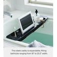 thumbnail image 5 of Yamazaki Home  Expandable Bathtub Caddy, ABS Plastic, Holds 6.6 lbs, Expandable Black, 5 of 7