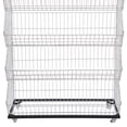 thumbnail image 6 of Fruit Vegetable Storage Basket for Kitchen, 5 Tier Stackable Metal Wire Basket Stand Cart w/Wheel Rolling Pantry Retail Display Rack Fruit Basket Organizer Baskets for Kitchen, Pantry (Black,White), 6 of 23