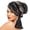 Black, variant on Elegant Crossed Forehead Hat With Sparkling Rhinestones Pattern For Comfortable Wear Fashion Turban Hat Women Headscarf
