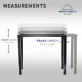 thumbnail image 4 of VIVO Black Electric Dual-Motor Height Adjustable 4-Leg Standing Desk Frame, 4 of 7