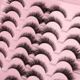 thumbnail image 6 of Lashes Natural Look Wispy Fasle Eyelashes 12mm Short Faux Mink Eyelashes Cat Eye Natural Strip Lashes Pack  16 Pairs, 6 of 15