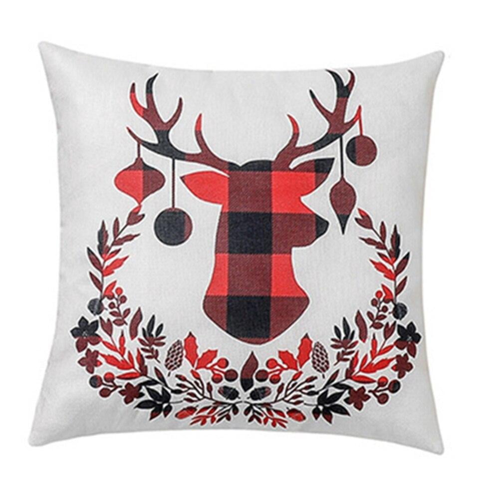 Clearance!Christmas Cushion Covers 45x45cm Farmhouse Xmas Decor Santa