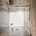 thumbnail image 3 of Sunny Shower 34" x 34" x 72" Corner Entry Shower Enclosure with Sliding Doors, Bright Silver Finish, 3 of 10