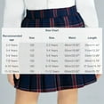 thumbnail image 3 of Purcolt Girls Pleated Mini Skirt Toddler Elastic High Waist School Uniform Skirts A Line Tennis Skirt Athletic Cheerleader Skirt, 3 of 7