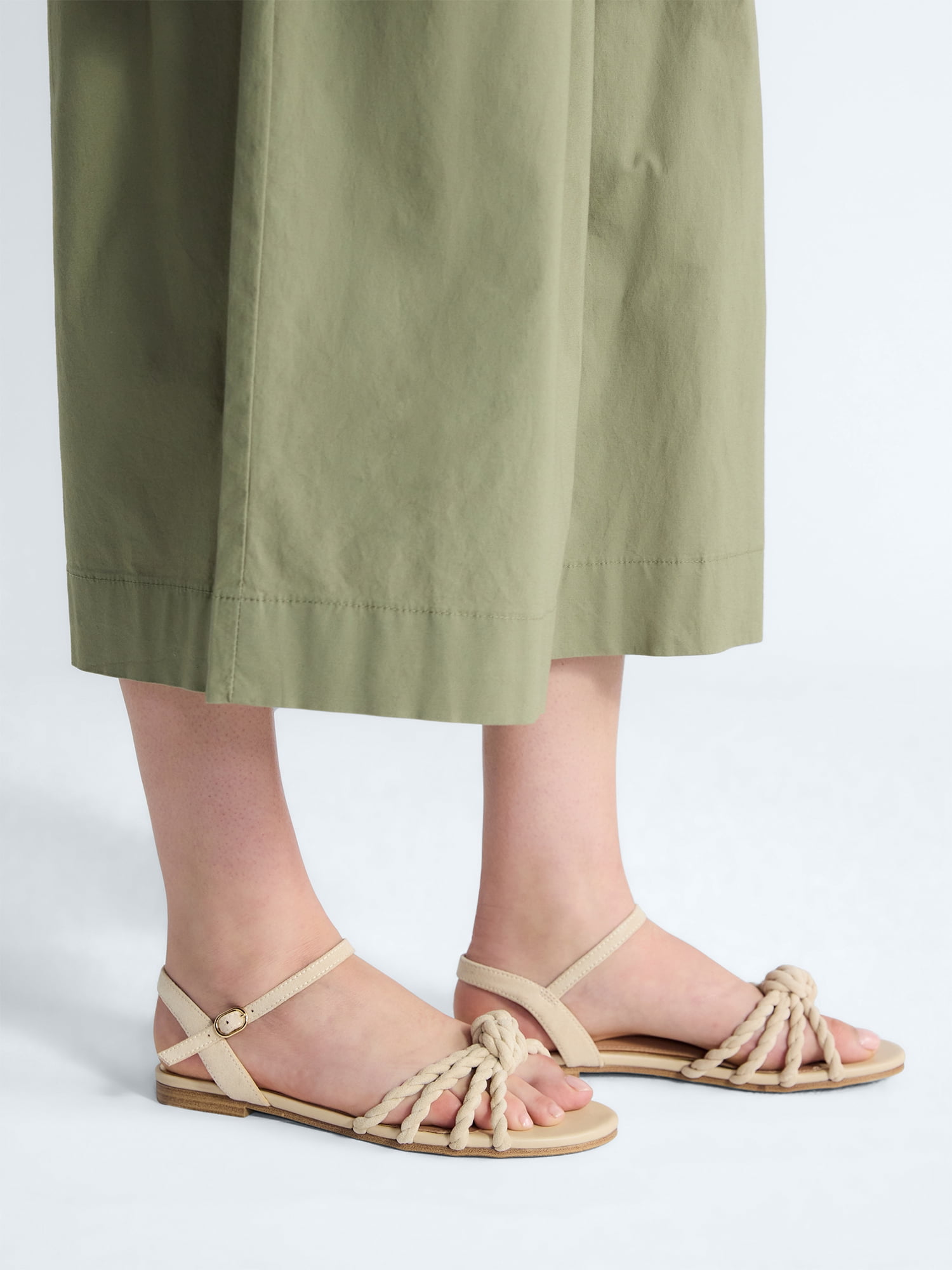 Free Assembly Women's Knot Flat Sandals