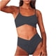 thumbnail image 1 of Traje de baño de dos piezas con tirantes cómodos y sin espalda con bloques de color para mujer OAVQHLG3B Store lin121212, 1 of 4