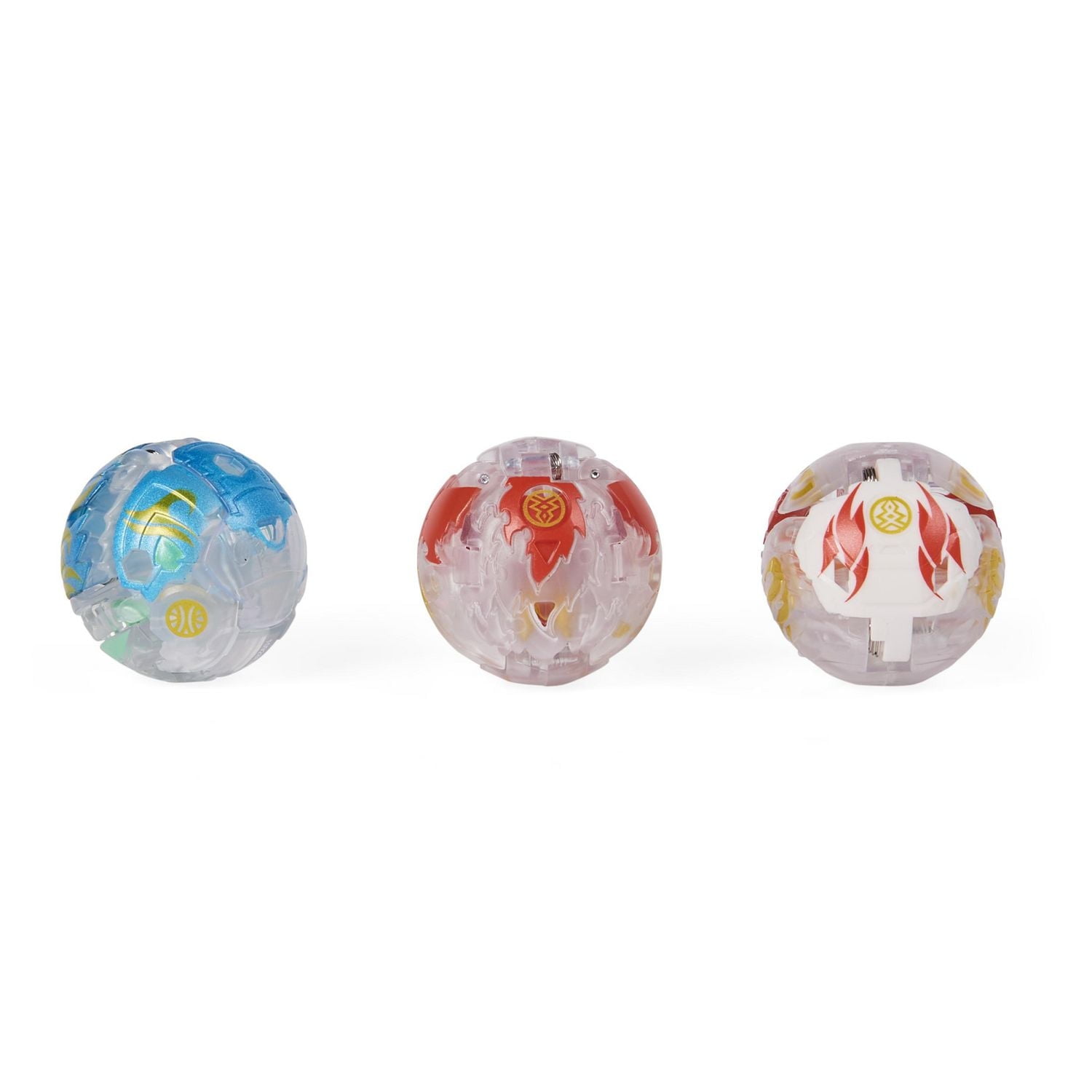 Bakugan Evolutions Starter Pack 3-Pack, Gillator Ultra (Translucent) with Hydorous and Blitx Fox, Collectible Action Figures, Ages 6 and Up