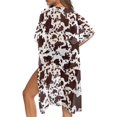 thumbnail image 5 of HELLHERO Polyester Swim Cover Up for Party Long Casual Cow Print, 5 of 6